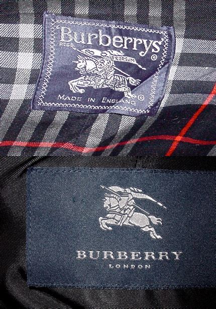 burberry vintage labels|where is burberry manufactured.